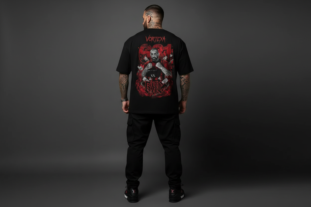 Черна тениска - изцяло гръб